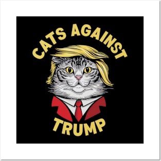 Cats Against Trump Posters and Art